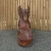 Product image 2 of the product “Dragon with leg lifted on the left made from suar wood, about 50cm Height ”